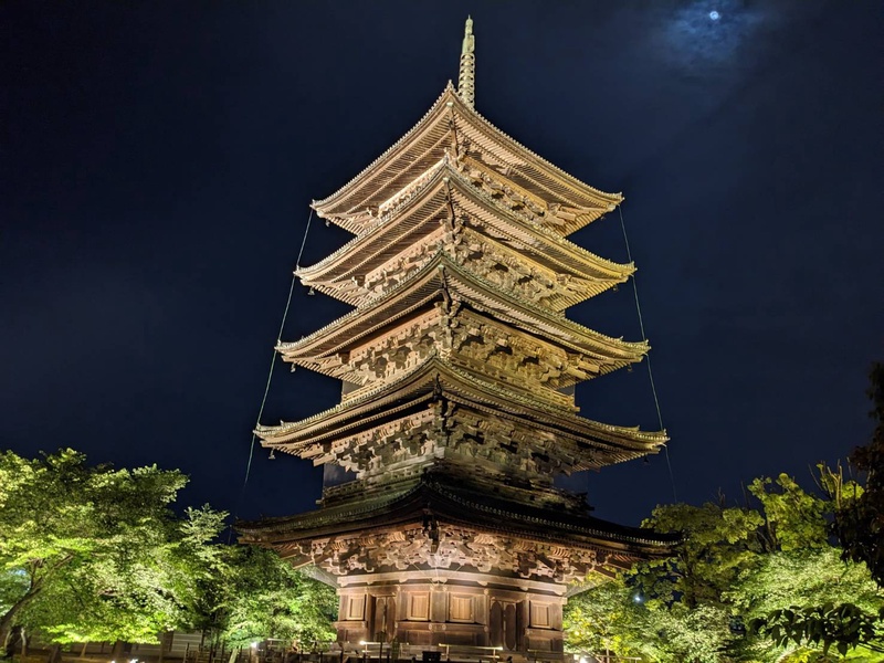 夜の東寺